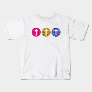 Colorful Cross Trio Kids T-Shirt